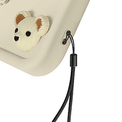 Acheter Avizar Coque pour Galaxy A56 avec Motifs Nounours Kawaii en 3D et Contour Surélevé Beige