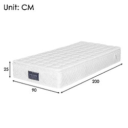 Avis Lit Coffre Modenvie 90x200 cm LED USB en velours gris
