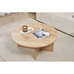 Acheter Hanah Home Table basse en bois - 90 x 90 x 40 cm - Chêne Saphir