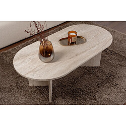 Acheter Hanah Home Table basse en bois - 60 x 119 x 40 cm - Travertin