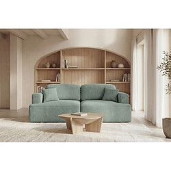 Avis Casanova Canapé droit convertible tissu velours 3 places Vert