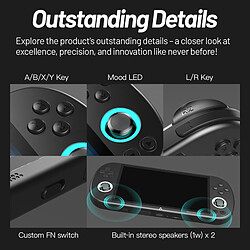 Acheter Trimui Smart Pro console portable,4.96 ''écran IPS,système Linux,Joystick éclairage rvb,64 Go,console de jeux portable,Gris
