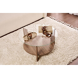 Acheter Hanah Home Table basse en bois - 75 x 75 x 40 cm - NoyerTransparent