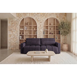 Acheter Casanova Canapé amovible convertible tissu texturé 3 places Mauve