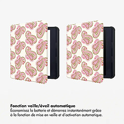 Selencia Étui de liseuse portefeuille Vivid pour Kobo Libra Colour - Paisley Blush pas cher