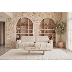 Acheter Casanova Canapé amovible convertible tissu bouclette 3 places Beige