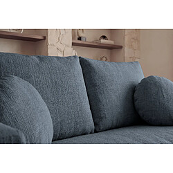 Acheter Casanova Canapé droit tissu chenille déhoussable 2 places Bleu