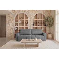 Acheter Casanova Canapé amovible convertible tissu texturé 3 places Gris clair