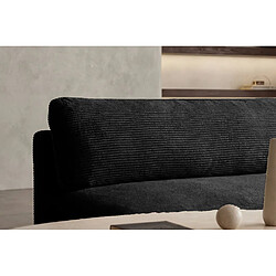 Acheter Casanova Canapé droit convertible velours côtelé 2 places Noir