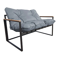 Acheter Habitat Et Jardin Salon de jardin [ ]Jules[ ] - 4 places - Gris/Noir