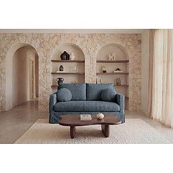 Avis Casanova Canapé droit tissu chenille déhoussable 2 places Bleu