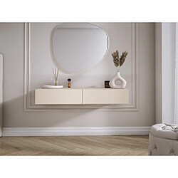 Avis 3XELIVING Coiffeuse suspendue avec deux tiroirs, façade lisse - couleur : cachemire, 100 x 40 x 16 cm