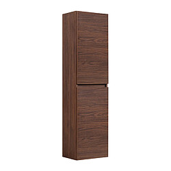 Avis 3XELIVING Colonne de salle de bain suspendue, couleur : Chêne noyer, 136 x 27 x 35 cm