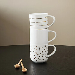 Avis Mug Asa selection Porcelaine - Blanc et or 400 ml