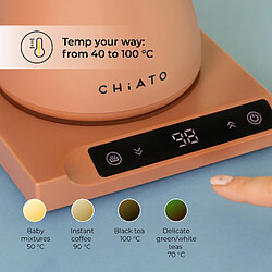 Avis Bouilloire électrique CHiATO flowPLAY Gooseneck - édition limitée, terracotta