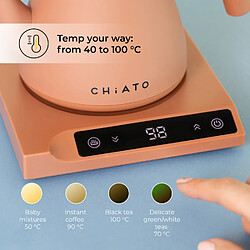 Avis Bouilloire électrique CHiATO flowPLAY Classic - édition limitée, terracotta