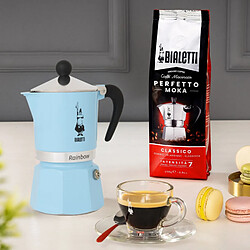 Avis Bialetti Moka Rainbow 3 tasses Bleu clair