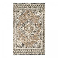 UnAmourDeTapis Tapis d'orient 200 x 310 cm, beige, crème et gris, oriental élégant, LYN52 BOUKA pas cher