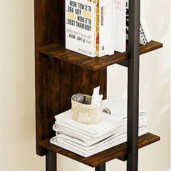 Avis STILVORA Miroir sur pied 135/30 cm noir et marron en panneaux de particules et acier pivotant 360°
