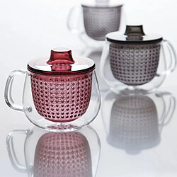 Avis Tasse à thé Kinto Verre et copolyester - Bordeaux 350 ml