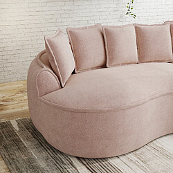 Acheter MIVRAY Canapé Compressé d'angle modulable 3 places, 252x164x67cm, sans montage, en chenille, rose