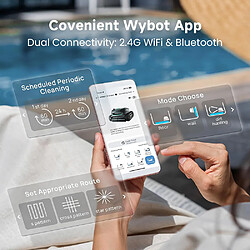 Robot de piscine batterie WYBOT S2 VISION + JIGOO J300 pas cher