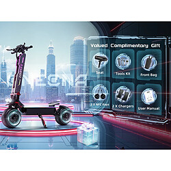 Acheter Trottinette Electrique Pliable GT9 Moteur 7000W - Batterie 60V 38Ah Autonomie 120km siège