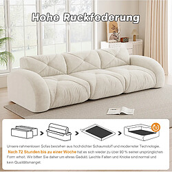 Acheter STILVORA Canapé modulable beige clair en chenille sans cadre