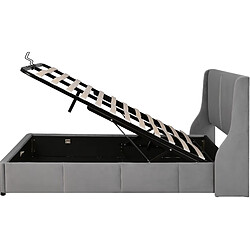 Acheter Lit Coffre 140x200 cm Modenvie rangement hydraulique Gris