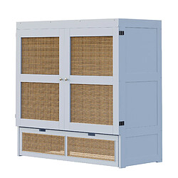 Acheter Lit Escamotable Modenvie 140x200 cm Gris, rangement et gain de place