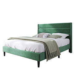 Lit Double Modenvie 140x200 cm avec sommier et matelas 7 zones pas cher