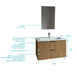 Acheter Aurlane Meuble salle de bain 60 cm
