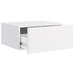 Acheter SELSEY - Table de chevet suspendue Olio – 50 cm – Blanc