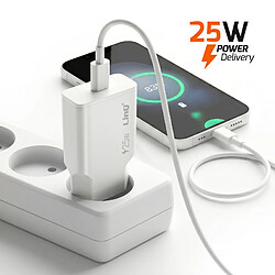 Acheter LinQ Chargeur Secteur Extra Plat avec Port USB-C Power Delivery 25W Blanc
