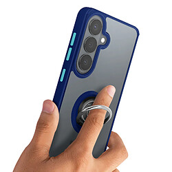 Avizar Coque Translucide avec Anneau Rotatif 360° pour Galaxy S26 Plus Bleu pas cher
