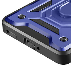 Acheter Avizar Coque pour Honor 600 Lite Antichoc avec Cache Caméra et Anneau Support Bleu