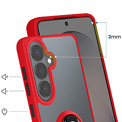 Avis Avizar Coque Translucide Magnétique avec Anneau Rotatif 360° pour Galaxy S26 Rouge