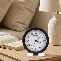 Acheter Avizar Petit Réveil de Chevet Analogique sur Pied au Design Minimaliste Noir