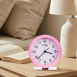 Acheter Avizar Petit Réveil de Chevet Analogique sur Pied au Design Minimaliste Rose