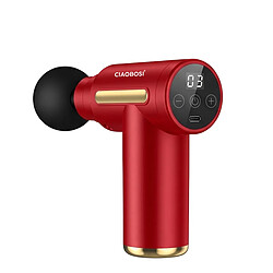 Avizar Appareil de Massage à Percussion sans fil avec Écran Digital 1200mAh Rouge pas cher