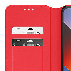 Avizar Étui pour Xiaomi Redmi A7 Pro Portefeuille avec Support Vidéo Rouge pas cher