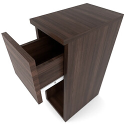 Avis Stiv-Meubles Table de chevet étroite 20 cm chêne wengé - table de nuit pour chambre à coucher