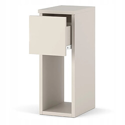 Avis Stiv-Meubles Table de chevet étroite 20 cm couleur Cachemire Beige, petite table de nuit pour chambre
