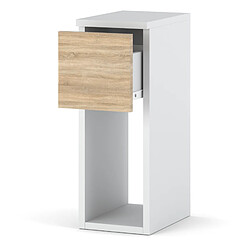 Avis Stiv-Meubles Table de chevet étroite 20 cm blanc Sonoma - table de nuit pour chambre Loft