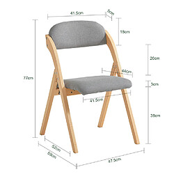 Avis SoBuy Chaise Pliante Rembourrée Gris Clair 52x47.5x77 cm FST92-NX2