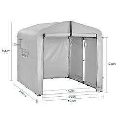 Avis SoBuy garage auto extérieur ouverture à rouleau gris 219x159x165 cm KLS11-II-L