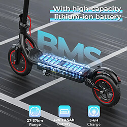 Scooter Électrique iScooter W7 — 650W, 37 km, Double Suspension pas cher
