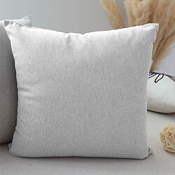 Avis enjoy Coussin Déco Uni Cambria 40x40cm Blanc Gris