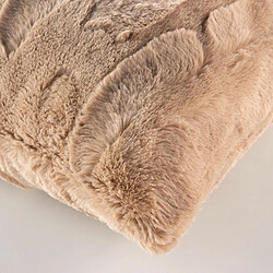 Avis Douceur D'Interieur Coussin Imitation Fourrure Foxy 45x45cm Sable