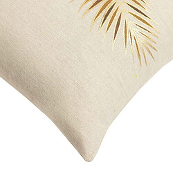 Avis Douceur D'Interieur Coussin Déco Isadora 45x45cm Beige & Ocre